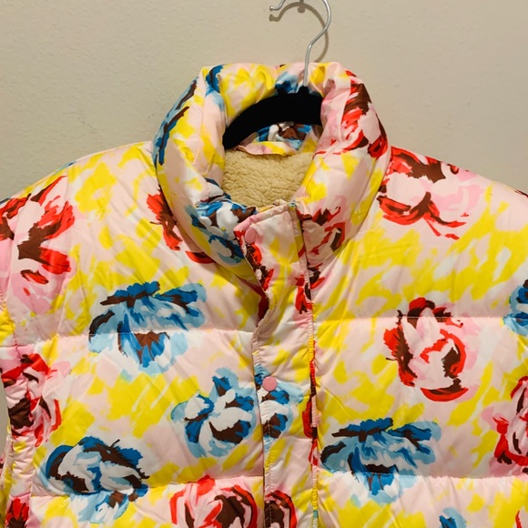 🌺 Floral Puffer Jacket/Vest M/L 🌺 - Picture 4 of 7